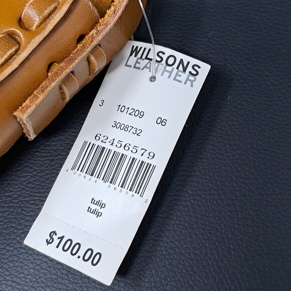 Wilsons VintageGenuine Leather Floral Shoulder Bag with floral Tulip design. NW - Picture 7 of 7